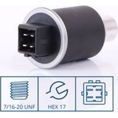 NISSENS Druckschalter, Klimaanlage 301018 FIRST FIT