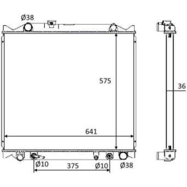 NRF Kühler 58647 NRF Kühler 58647