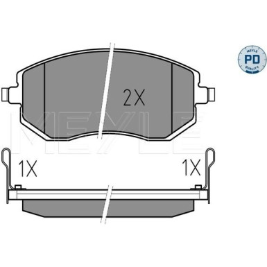 Bremsbelagsatz Subaru P. Legacy/Forester 03-/Impreza | 025 238 6517/PD