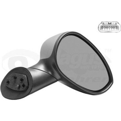 Aussenspiegel re. elek. Verstell. bhz Fiat 500 grundiert OE 735481646 HAGUS