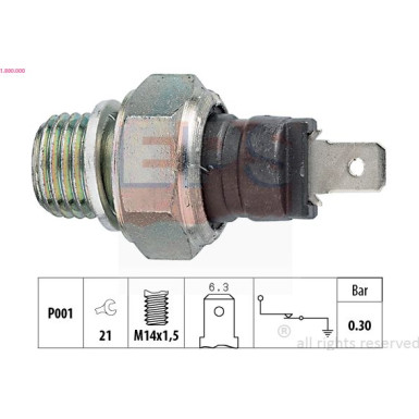 1.800.000 Öldruckschalter Made in Italy - OE Equivalent