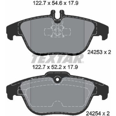 Bremsbelagsatz Db T. W204/S204/C204 1.6-5.5 07- Epad | 2425381