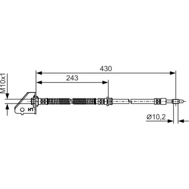 Bremsschlauch VA li | HYUNDAI Tucson 04-10 | 1 987 481 B29