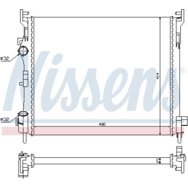 Wasserkühler PKW | RENAULT CLIO II 1,5 dCI 01 | 67246