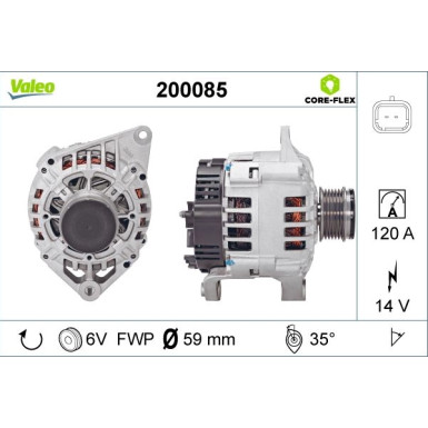 VALEO Generator 200085 VALEO CORE-FLEX