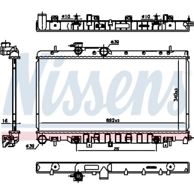 Wasserkühler PKW | SUBARU LEGACY III 2,0 AUT98-03 | 67711