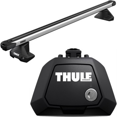 Thule Dachträgerset Slidebar Evo für AUDI A4 Allroad 5-dr Estate 08-15 mit erhöhter Dachreling | ATSSETSLBEVO1690