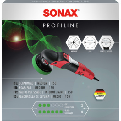 SONAX | SchaumPad medium 150, 1Stk | 04985410 SONAX | SchaumPad medium 150, 1Stk | 04985410