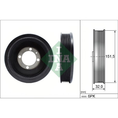 544 0123 10 Riemenscheibe, Kurbelwelle