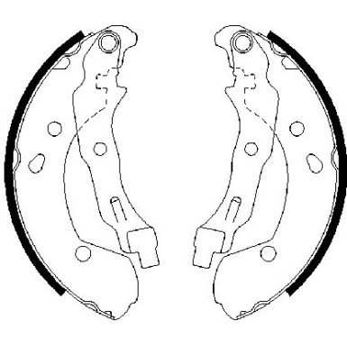 0 986 487 668 Bremsbackensatz 0 986 487 668 Bremsbackensatz