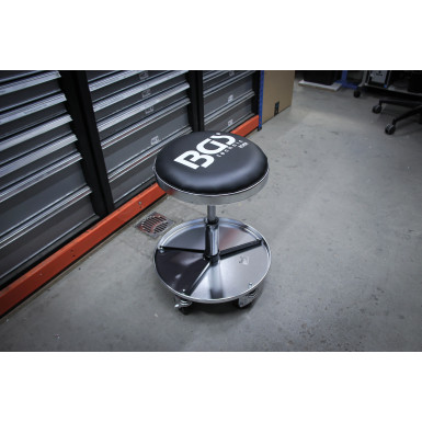 BGS Werkstatt-Arbeitssitz mit 5 Rollen | Ø 360 mm | 8388