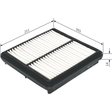Luftfilter | CHEVROLET,DAEWOO | 1457433963