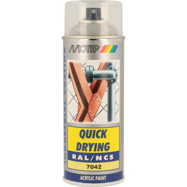MoTip hochglänzender Acryllack verk.grau """"A"""" 400ml | 7028