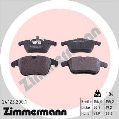 ZIMMERMANN Bremsbeläge