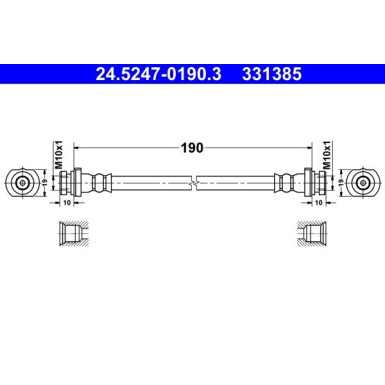 Bremsschlauch | 24.5247-0190.3