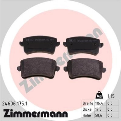 ZIMMERMANN Bremsbeläge