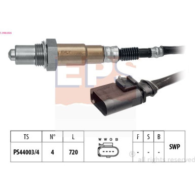Lambdasonde Made in Italy - OE Equivalent 1.998.056