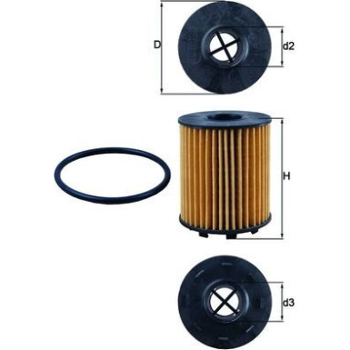 MAHLE Ölfilter | OX 371D