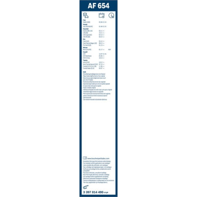 AF654 BOSCH | Aerofit | 650/340mm | 3397014490