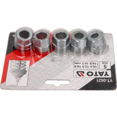 YT-0621 Stossdampfer Nutmutter Einsatze 5-Tlg.