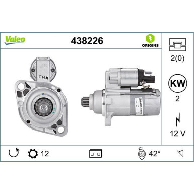 VALEO Anlasser | 438226