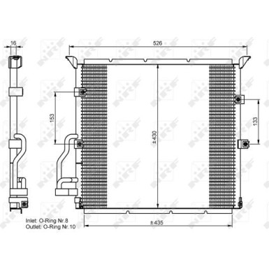 Kondensator, Klimaanlage EASY FIT 35586