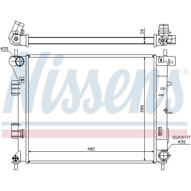 Wasserkühler PKW | HYUNDAI I30 1.4-1.6 CRDI 12 | 67607