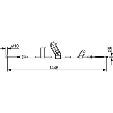 Handbremsseil re | CHEVROLET Spark 10 | 1987482523