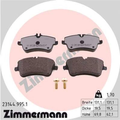 ZIMMERMANN Bremsbeläge