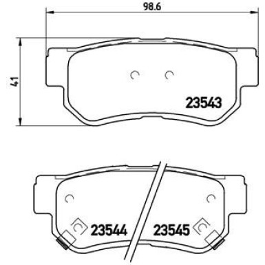 BREMBO Bremsklötze HA | HYUNDAI Getz KIA Opirus 01 | P 30 014