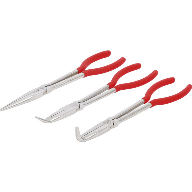 BGS Telefonzangen-Satz gerade / gebogen 260 - 285 mm 3-tlg BGS Do it yourself 415