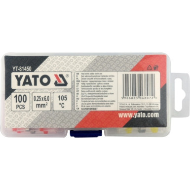 YT-81450 Satz Zinnhemd, 0,25-6 mm2, 100 St.
