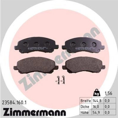 ZIMMERMANN Bremsbeläge ZIMMERMANN Bremsbeläge