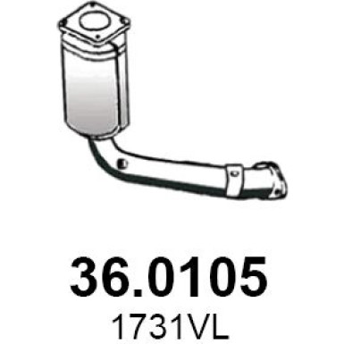 Katalysator | PEUGEOT 206+ 09 | 36.0105