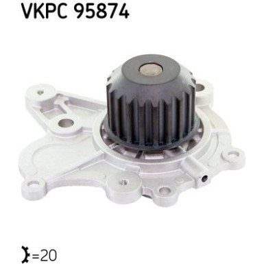 SKF Wasserpumpe VKPC 95874 Aquamax