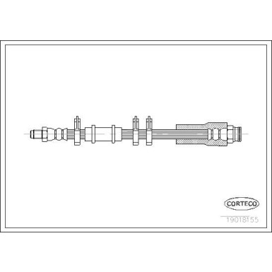 CORTECO Bremsschlauch | 19018155