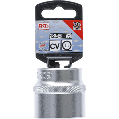 BGS Steckschlüssel-Einsatz Zwölfkant | Antrieb Innenvierkant 12,5 mm (1/2"""") | SW 36 mm | 10649