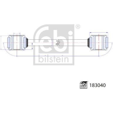 Stange/Strebe, Stabilisator | 183040
