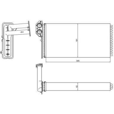 Wärmetauscher, Innenraumheizung EASY FIT 54320
