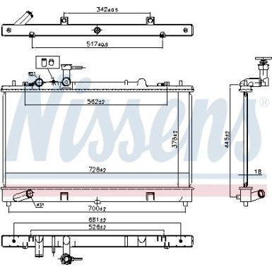Wasserkühler PKW | MAZDA 6 2.3 02 | 62464A