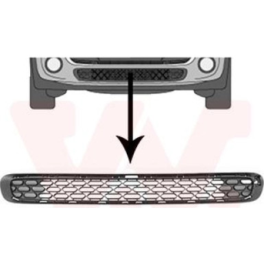 Lüftungsgitter vorne, unten | Mini Mini F56 One / Cooper OE 51117301563