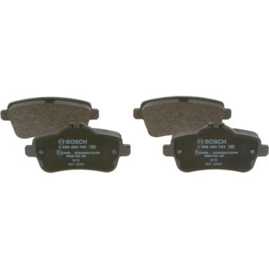 Bremsklötze HA | MERCEDES M,GLE 11 | 0 986 494 783