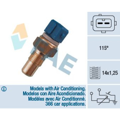 FAE Sensor, Kühlmitteltemperatur 34110
