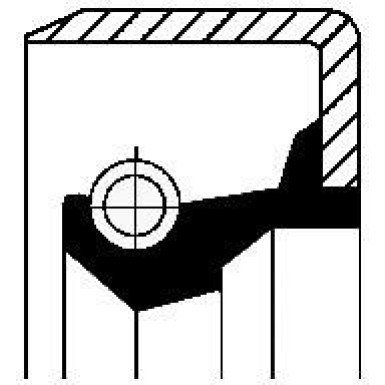 CORTECO Wellendichtring 01002376B CORTECO Wellendichtring 01002376B