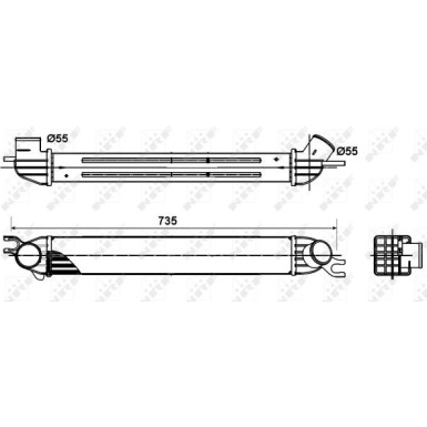 NRF Ladeluftkühler 30303
