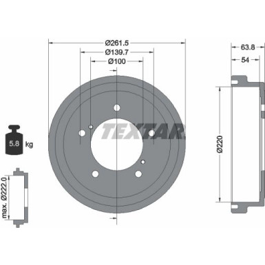 Bremstrommel. Suzuki T. Jimny 98 | 94037800 Bremstrommel. Suzuki T. Jimny 98 | 94037800