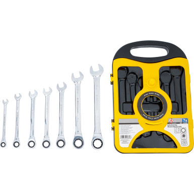 BGS Ratschenring-Maulschlüssel-Satz SW 8 - 19 mm 7-tlg BGS Do it yourself 30000