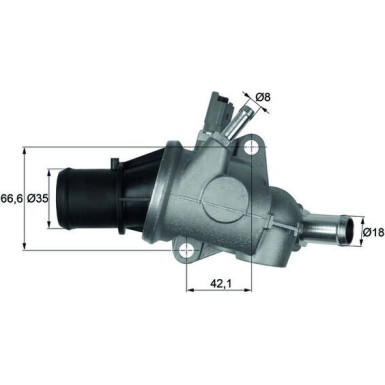 BEHR Thermostat, Kühlmittel TI 167 88