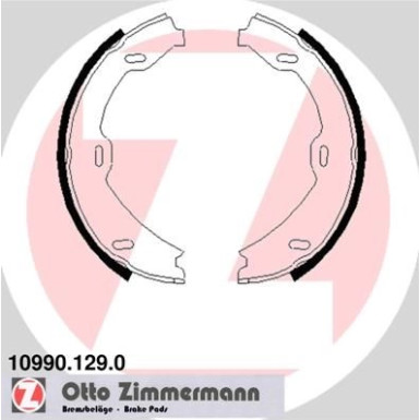 ZIMMERMANN Bremsbacken | 10990.129.0