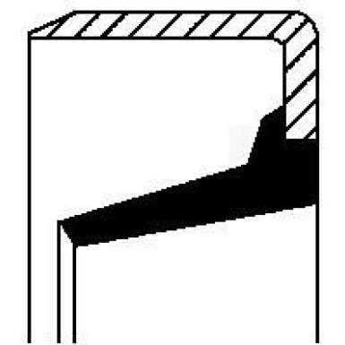 12017138B Wellendichtring, Radnabe